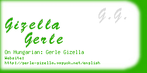 gizella gerle business card